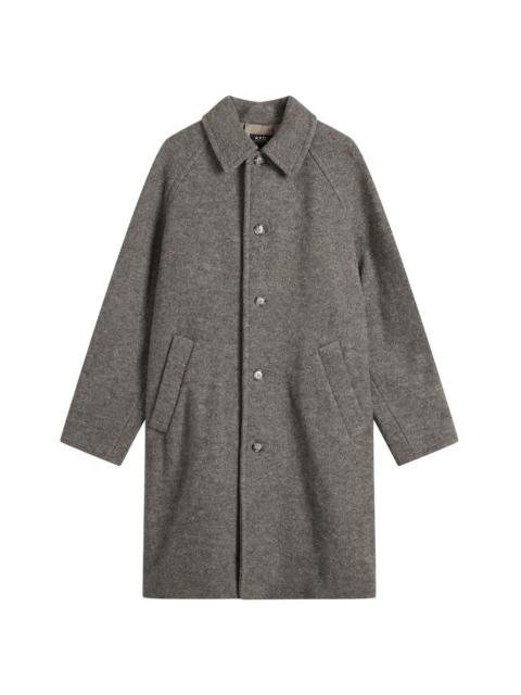 A.P.C. A.P.C. Gaston Felted Wool Overcoat