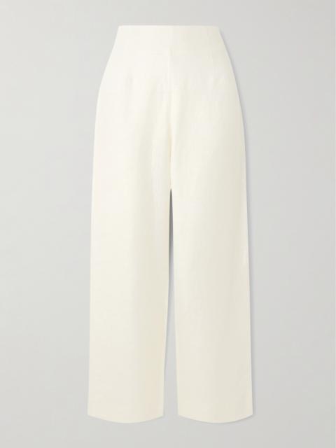 POSSE Noelle Linen Straight-leg Pants