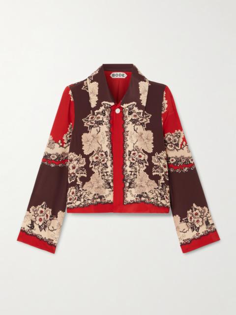BODE Storybook Printed Silk Jacket