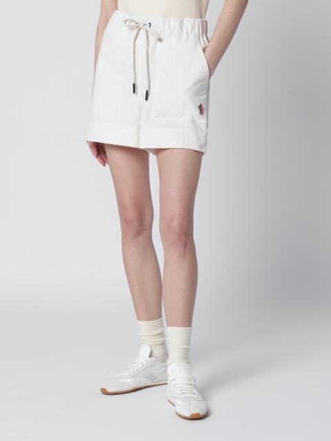 Moncler Grenoble Beige technical froissé shorts