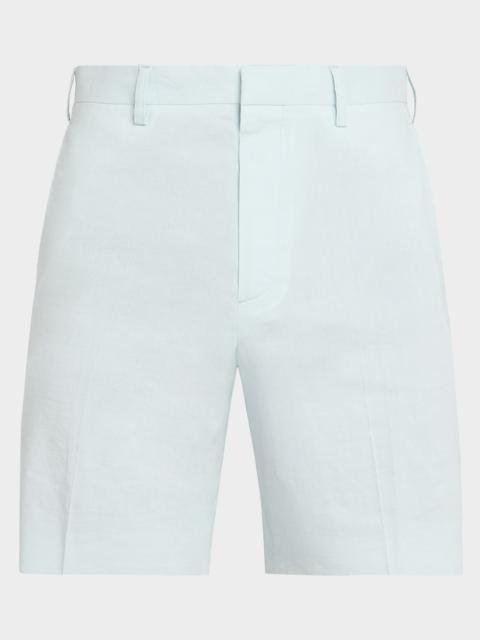 Theory Men's Organic Linen Classic Fit Shorts