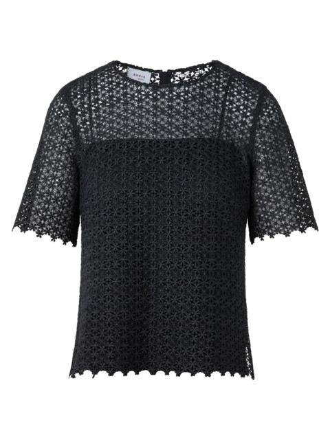 AKRIS Women's Daisy Guipure Blouse - Black