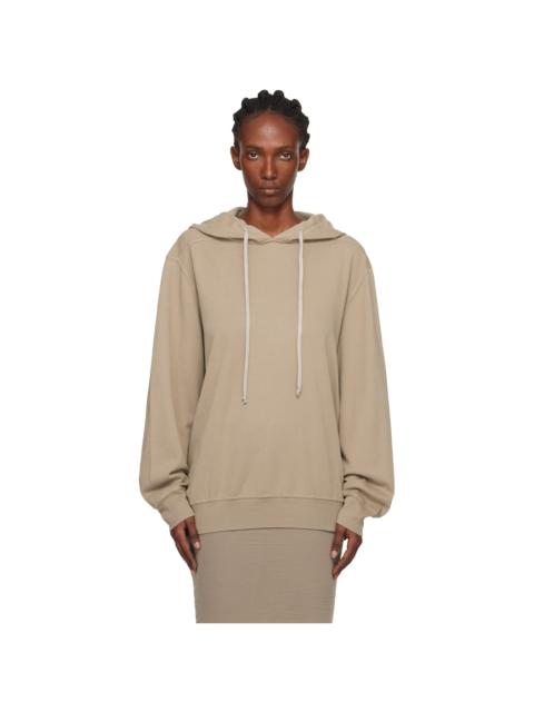 Rick Owens DRKSHDW Taupe Concordians Oversized Hoodie