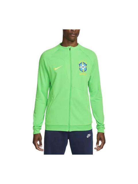 Nike Brazil Academy Pro Knit Soccer Jacket 'Green' DH4741-330