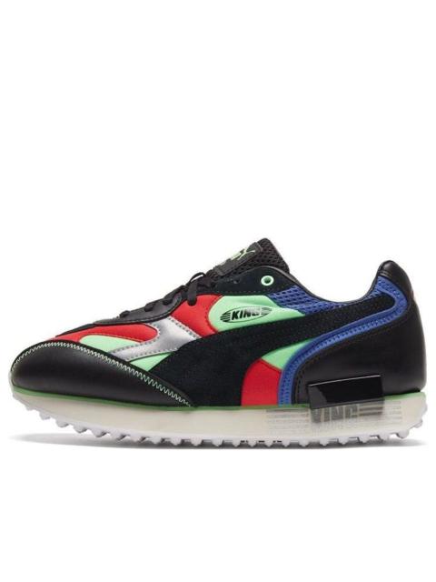 PUMA FUTURE RIDER KING TRAINERS 'Black Green Red' 374459-01