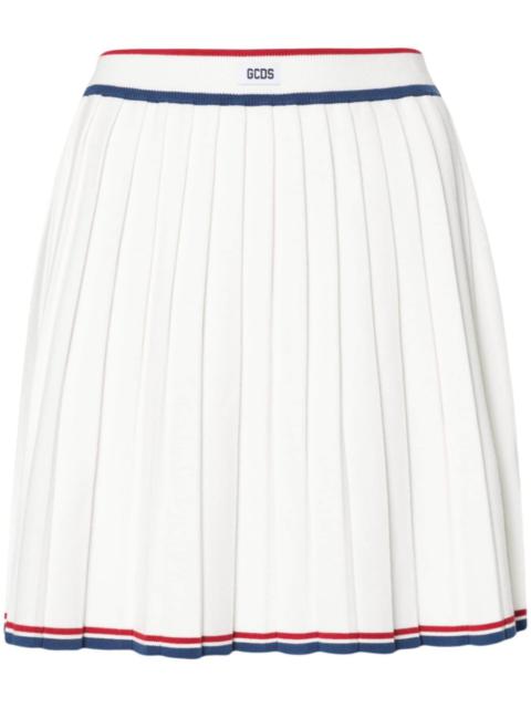 GCDS pleated knit skirt
