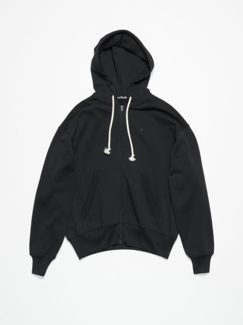 Hooded zip sweater - Black