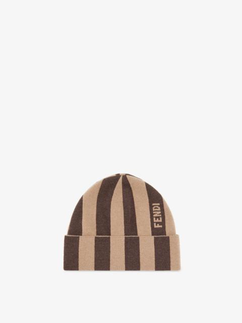 FENDI Brown cashmere hat