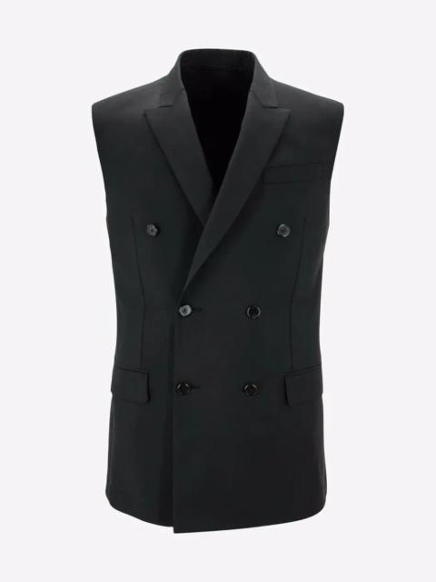 Givenchy Givenchy Black Double-Breasted Sleeveless Blazer