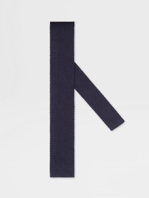 ZEGNA DARK BLUE OASI LINO TIE