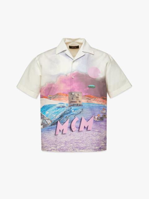 MCM Retro Futurism Print Bowling Shirt