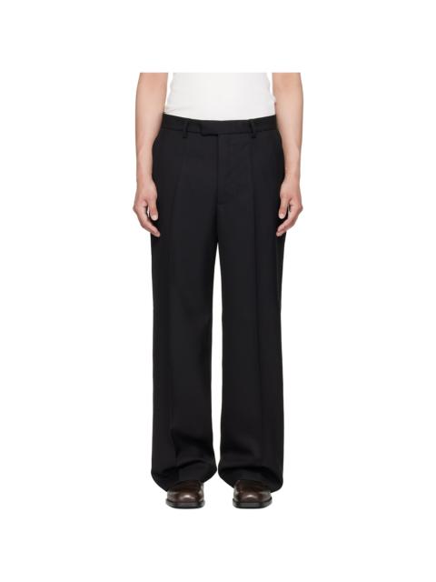 SECOND/LAYER Black Relaxed Primo Trousers