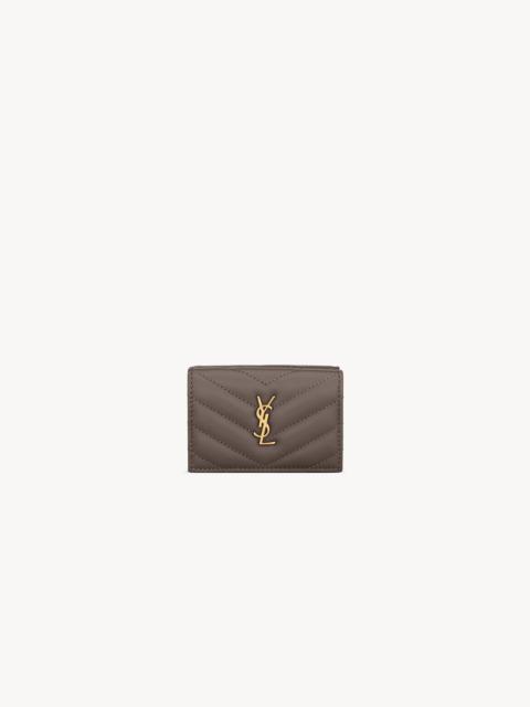 SAINT LAURENT CASSANDRE ORIGAMI TINY WALLET IN LAMBSKIN
