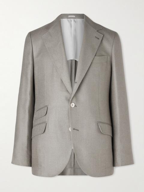 Brunello Cucinelli Silk, Linen and Wool-Blend Blazer