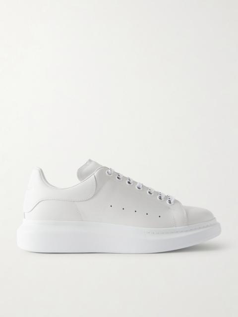 Alexander McQueen Exaggerated-Sole Leather Sneakers