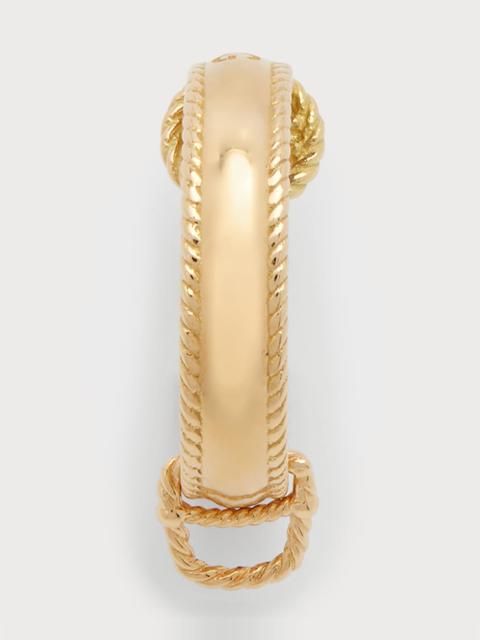 Dolce & Gabbana Yellow Gold Half Moon Earring, Single