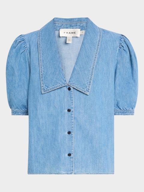 FRAME Denim Sailor Blouse