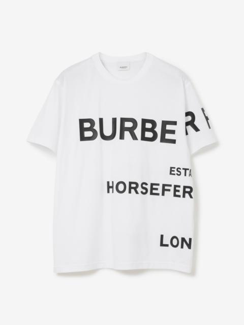 Burberry Horseferry Print Cotton Oversized T-shirt