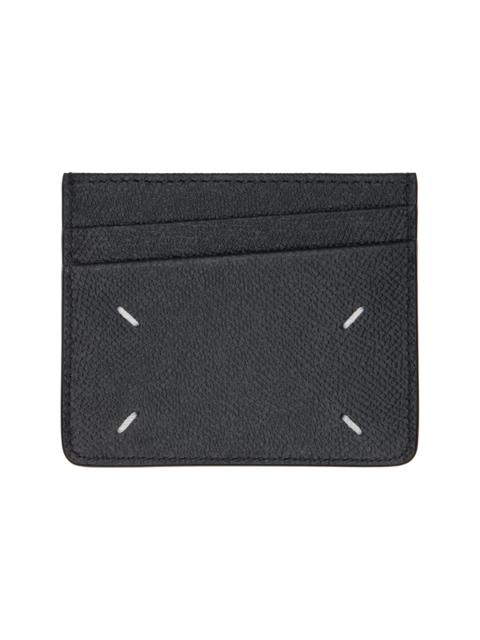 Maison Margiela Black Four Stitches Card Holder
