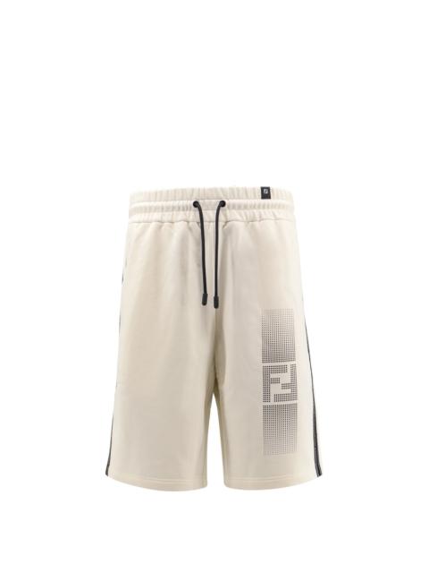 Heavy Jersey Bermuda Shorts with FF print