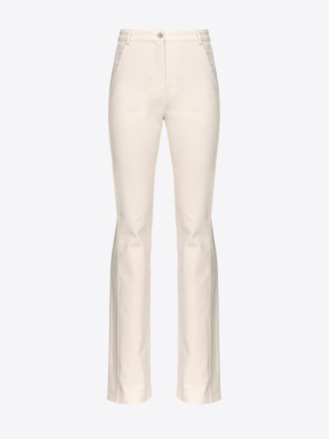 PINKO FLARED TRICOTINE TROUSERS