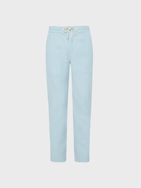 Vilebrequin Men Wool Regular Pants Micro Rayures Tailoring