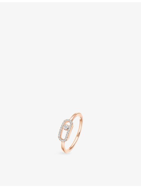 MESSIKA Move Uno 18ct rose-gold and diamond ring