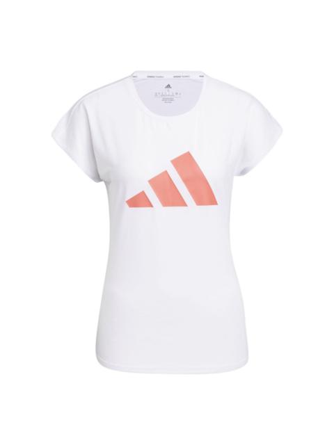 (WMNS) adidas 3-Stripes Training T-Shirt 'White Pink' HD9568