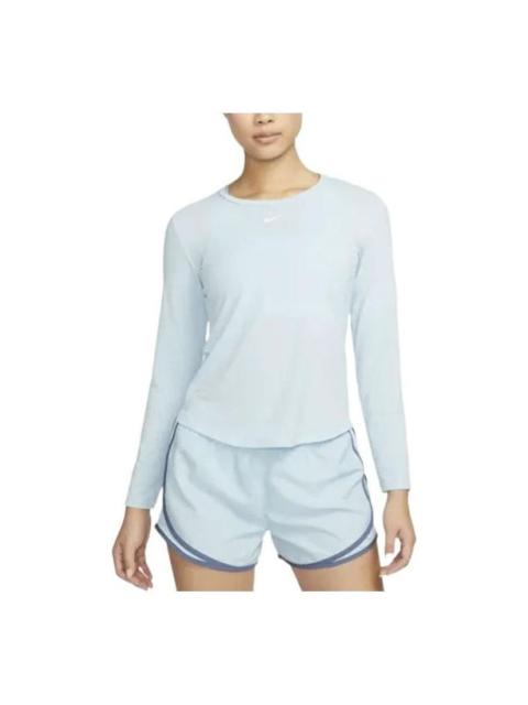 Nike (WMNS) Nike One Luxe Long Sleeve T-Shirt 'Teal' DD0621-442