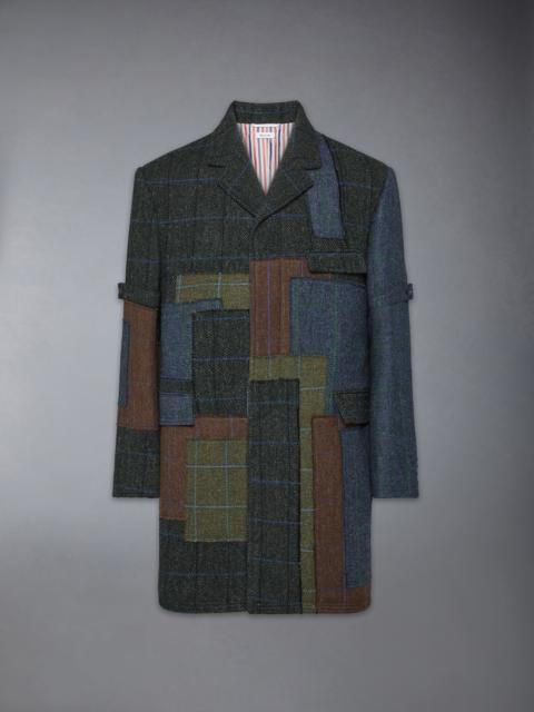 Thom Browne HUNTING TWEED CHESTERFIELD ARMBAND JACKET