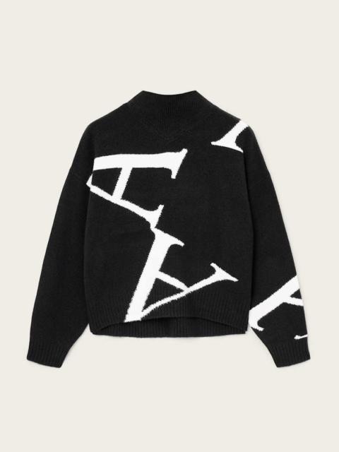 ALLSAINTS A STAR WOOL BLEND SWEATER