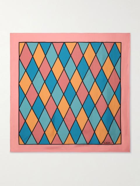Valentino Rhombelle printed silk scarf Multi