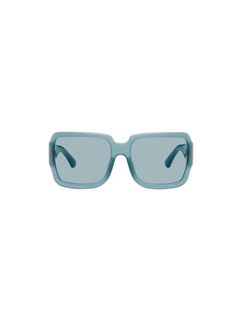 Blue Linda Farrow Edition Oversized Sunglasses