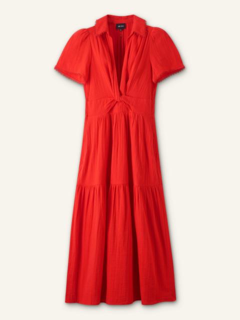 ME+EM Twist Front Maxi Dress