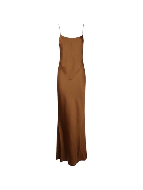 THE ANDAMANE Ninfea ruched-detail open-back maxi dress