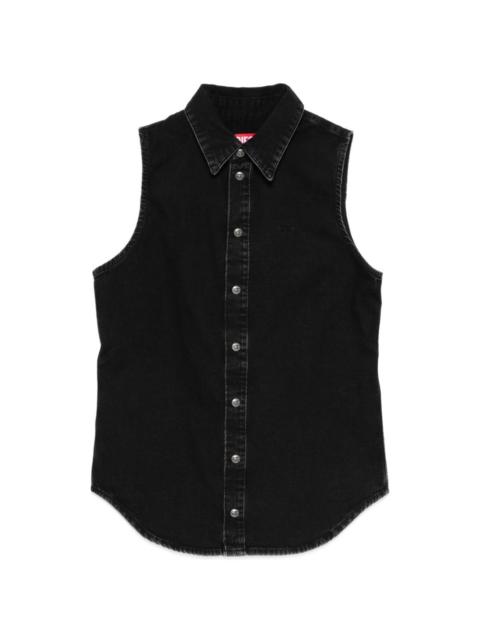 Diesel sleeveless denim shirt