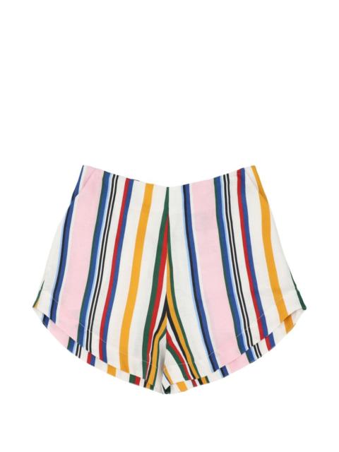CALA de la CRUZ Bahamas striped-pattern shorts
