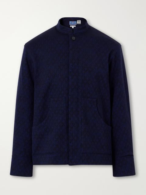 Blue Blue Japan Jacquard-Knit Wool-Blend Bomber Jacket