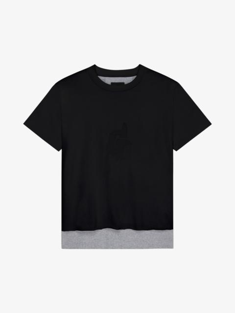Givenchy G RIDER OVERSIZED CUT & LAYER T-SHIRT IN JERSEY