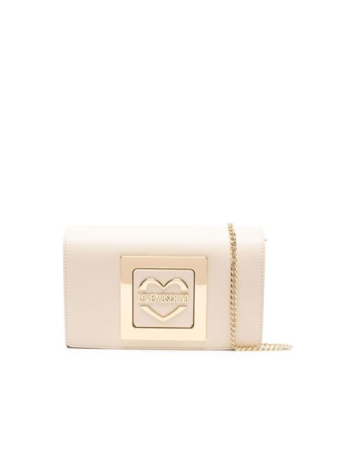 Moschino logo-plaque detail crossbody bag