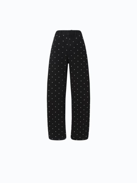 PINKO BARREL-FIT TROUSERS WITH STUDS