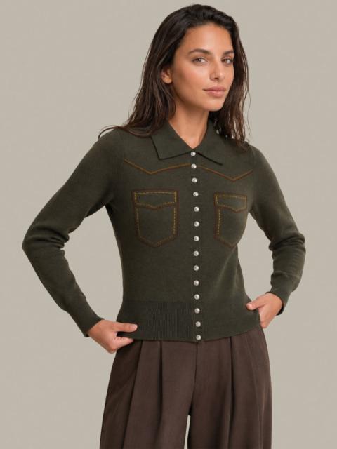 525 america Isadora Trompe L'Oeil Western Shirt