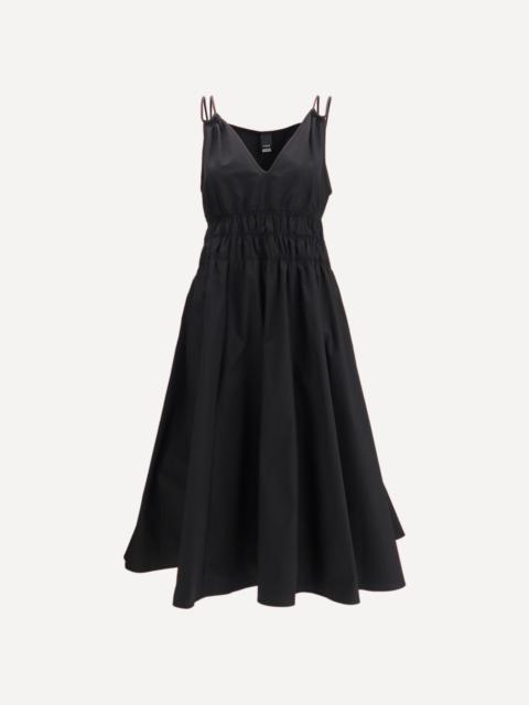 PINKO Shirred V-neck Dress