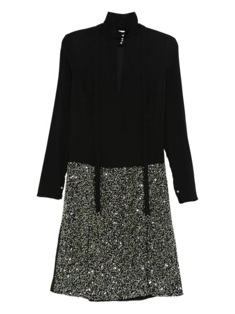 rabanne embellished self-tie dress