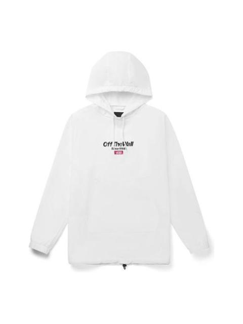 Men's Vans Logo Printing Hooded Jacket White VN0A489XWHT