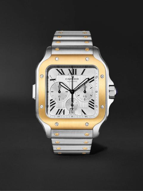 Cartier Santos de Cartier Automatic Chronograph 43.3mm Interchangeable 18-Karat Gold, Stainless Steel and Ru