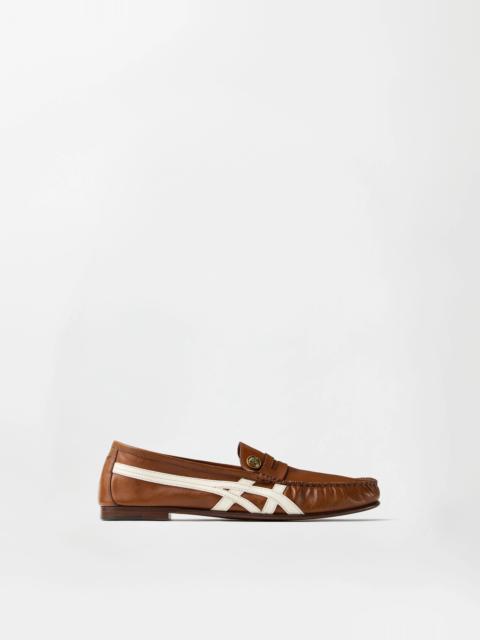 VERSACE Sakura Leather Loafers
