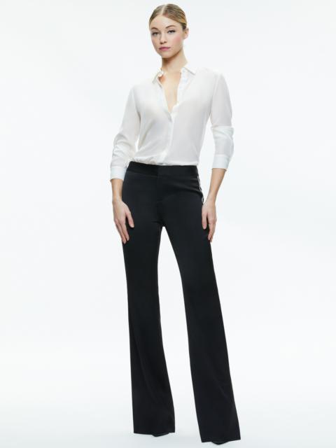Alice + Olivia LIVI EMBELLISHED SIDE STRIPE PANT