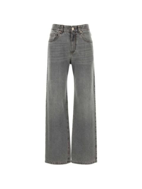 Brunello Cucinelli washed straight-leg jeans