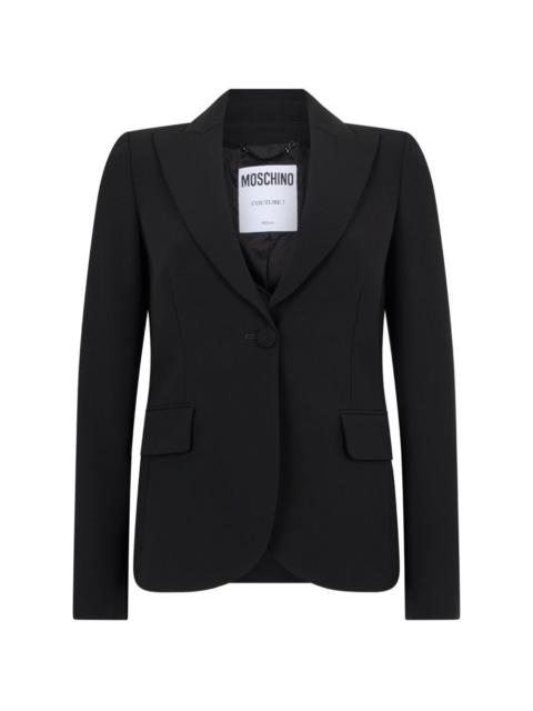 Moschino single-breasted peak-lapel blazer